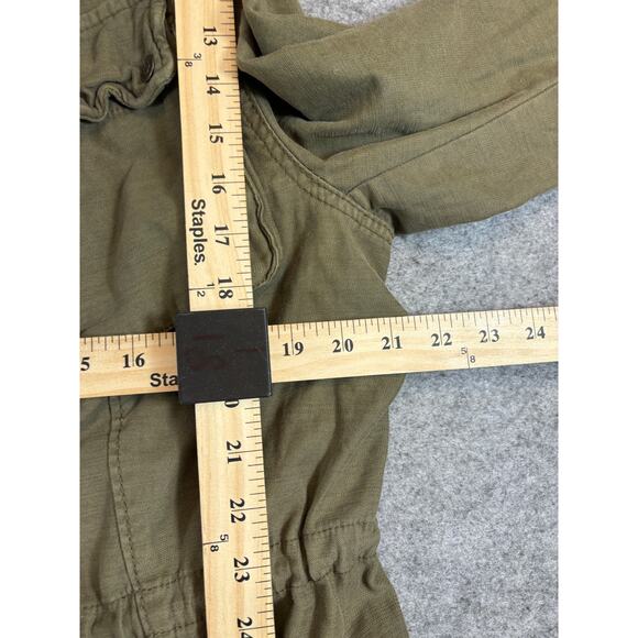 Free People Military Jacket Womens Large Green Not Your Brothers Surplus Outdoor - Picture 3 of 8